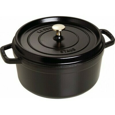 COCOTTE FONTE RONDE NOIRE Ø26CM STAUB COCOTTE FONTE RONDE NOIRE Ø26CM STAUB