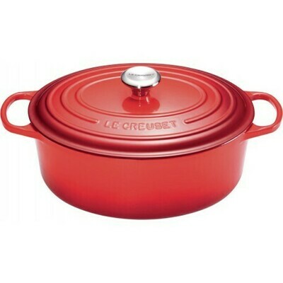 COCOTTE FONTE SIGNATURE OVALE CERISE 40CM LE CREUSET COCOTTE FONTE SIGNATURE OVALE CERISE 40CM LE CREUSET