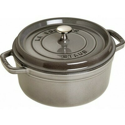 COCOTTE FONTE GRIS GRAPHITE Ø26CM STAUB COCOTTE FONTE GRIS GRAPHITE Ø26CM STAUB