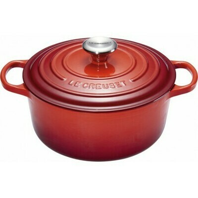 COCOTTE FONTE SIGNATURE RONDE CERISE Ø24CM LE CREUSET COCOTTE FONTE SIGNATURE RONDE CERISE Ø24CM LE CREUSET