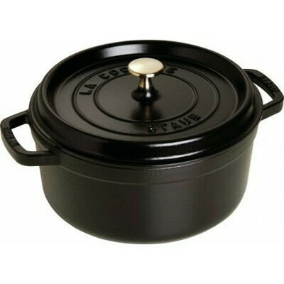 COCOTTE FONTE RONDE NOIRE Ø24CM STAUB COCOTTE FONTE RONDE NOIRE Ø24CM STAUB