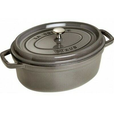 COCOTTE FONTE OVALE GRIS GRAPHITE 33CM STAUB COCOTTE FONTE OVALE GRIS GRAPHITE 33CM STAUB