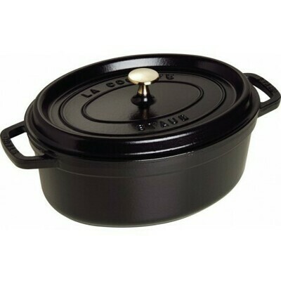 COCOTTE FONTE OVALE NOIRE 37CM STAUB COCOTTE FONTE OVALE NOIRE 37CM STAUB