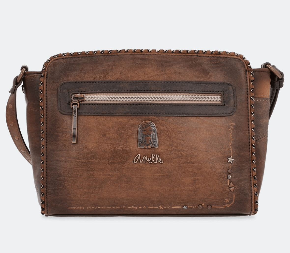 Elegante bolso bandolera nature