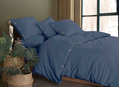 Posteljina Natural Ipekce double dark blue