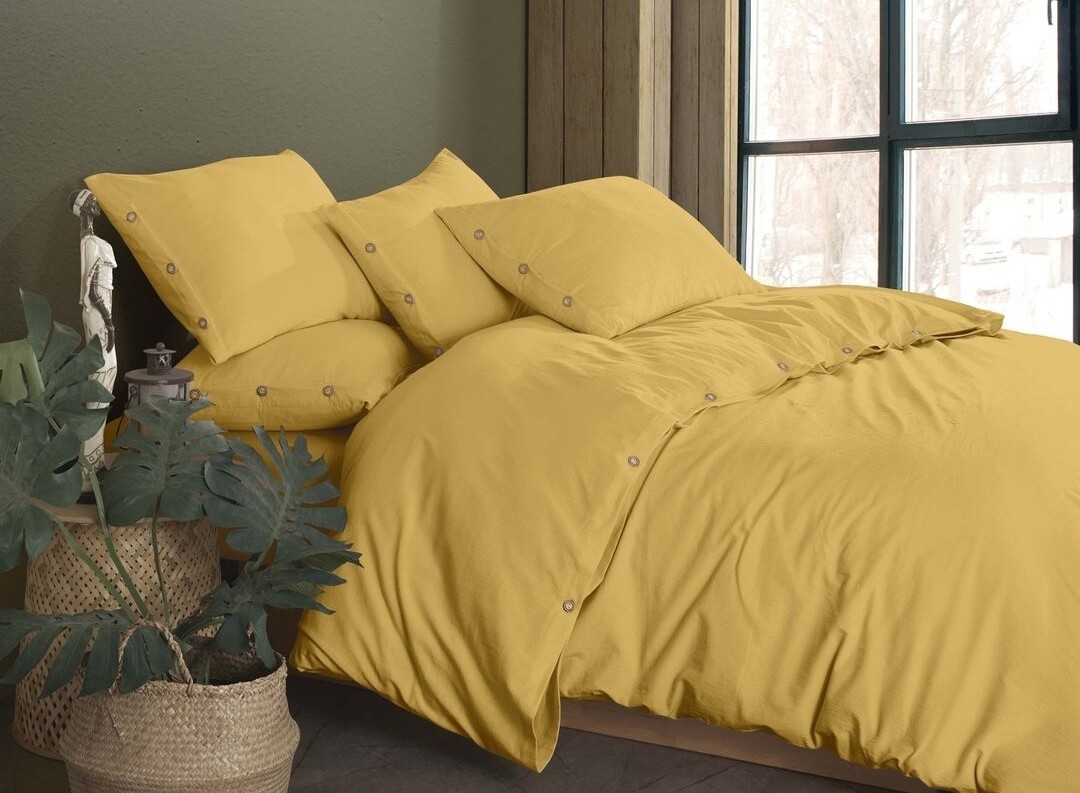 Posteljina Natural Ipekce double yellow