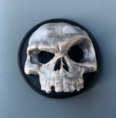 3D-Emblem für Motorhaube oder Heck - Crasy Skull