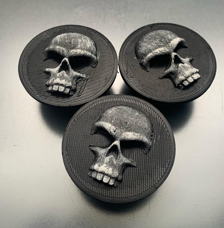 3D Radnaben-Kappen außen - GHOST