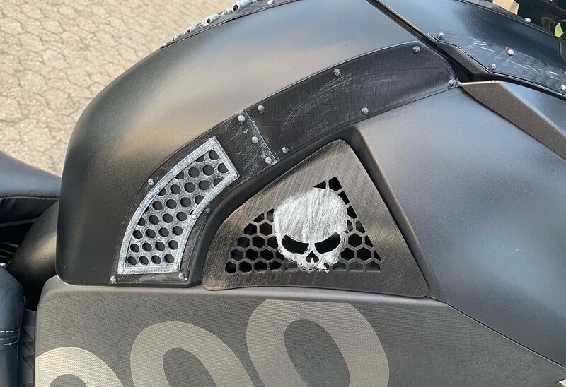 Tankgitter 3D-SKULL