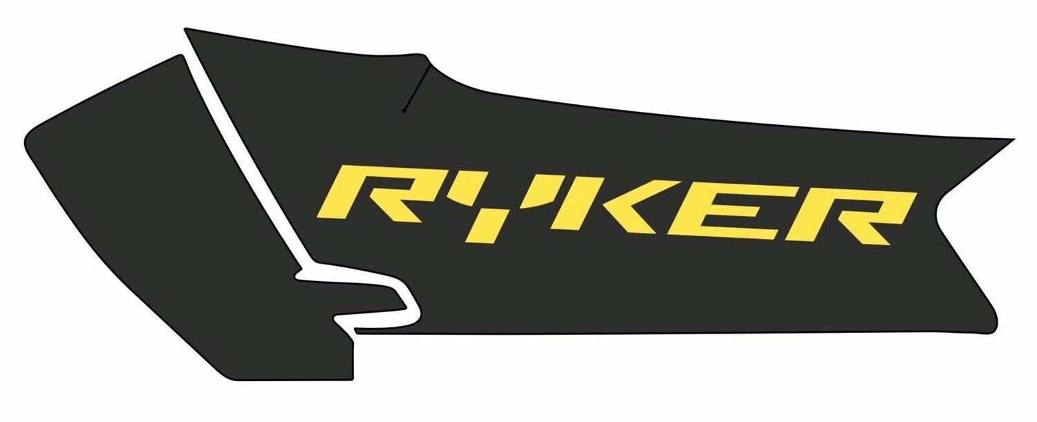 RYKER Schriftzug für Seitenteil - GELB