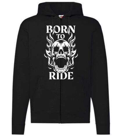 Hoodie - Born to ride - Unisex - schwarz