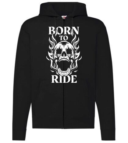 Hoodie  -   Born to ride - Unisex - schwarz