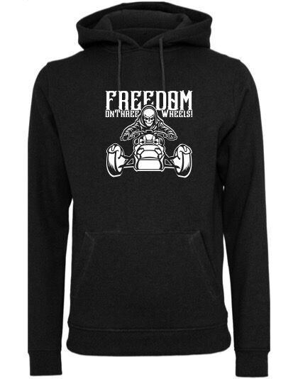 Hoodie - Freedom on 3 Wheels - Unisex - schwarz