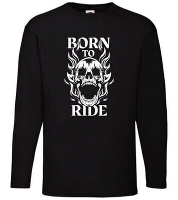 Langarm T-Shirt - Born to ride