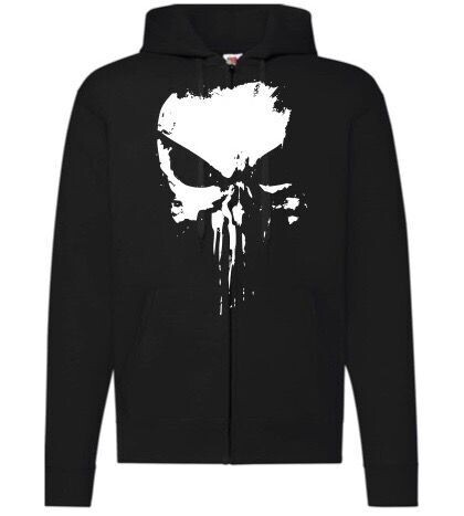 Hoodie  -   Pun Skull - Unisex - schwarz
