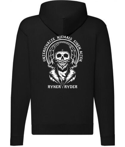Sweatshirt Jacke -  Unterschätze niemals ... - Herren