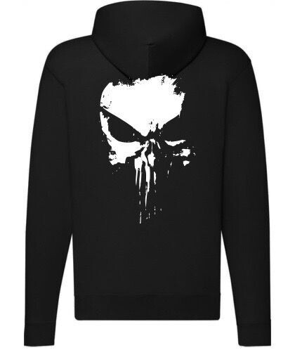 Sweatshirt Jacke -  Pun-Skull - Damen