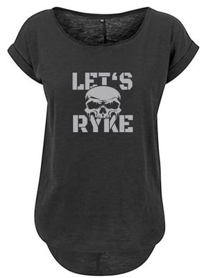 T-Shirt - LET'S RYKE II - black - Damen