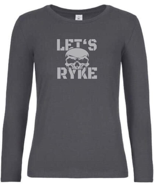 Longsleeve - LET'S RYKE II - dark grey - Damen