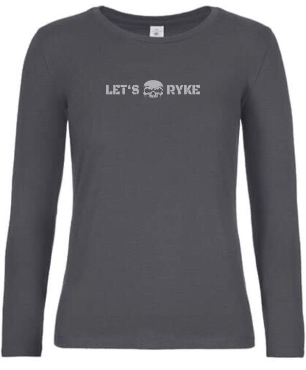 Longsleeve - LET'S RYKE I - Dark Grey - Damen