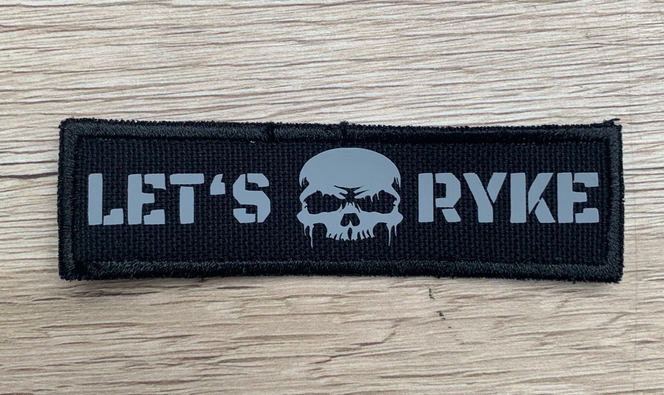 Patch - LET'S RYKE 90 x 25 mm