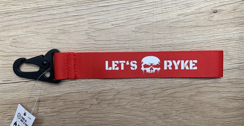 Key Clip - LET'S RYKE - rot
