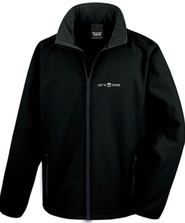 Softshell-Jacke - LET'S RYKE - schwarz - Herren