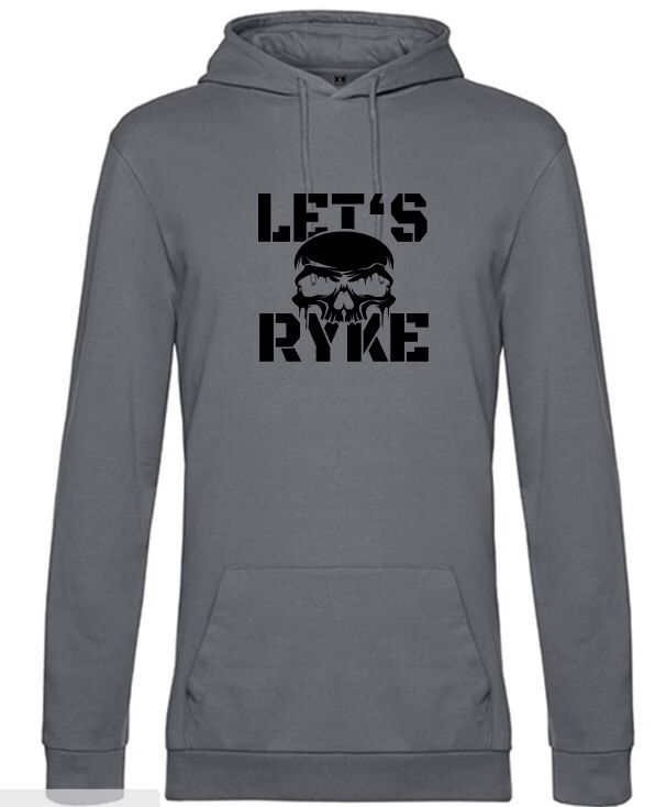 Hoodie - LET'S RYKE I - Elephant Grey - Unisex