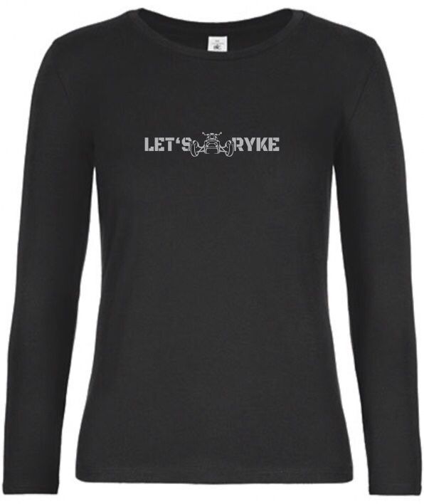 Longsleeve - LET'S RYKE III - Black - Damen