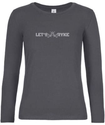 Longsleeve - LET'S RYKE III - Dark Grey - Damen