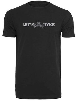 T-Shirt - LET'S RYKE III - black -Herren