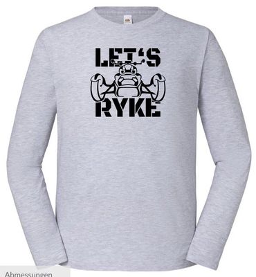 Longsleeve - LET'S RYKE IV - grey - Herren