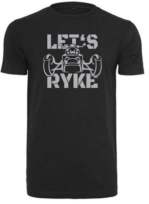 T-Shirt - LET'S RYKE IV - black -Herren