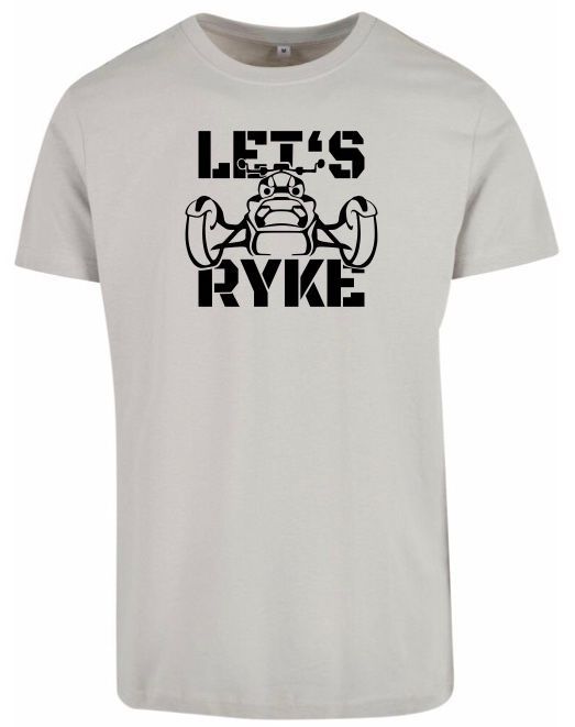T-Shirt - LET'S RYKE IV - Light Asphalt -Herren