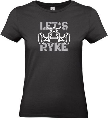 T-Shirt - LET'S RYKE IV - black - Damen