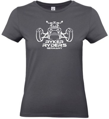 T-Shirt - RYKER RYDERS GERMANY - DarkGreySolid - Damen