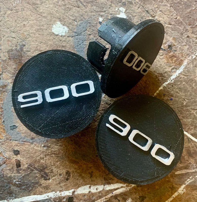 3D Radnaben-Kappen außen - 900