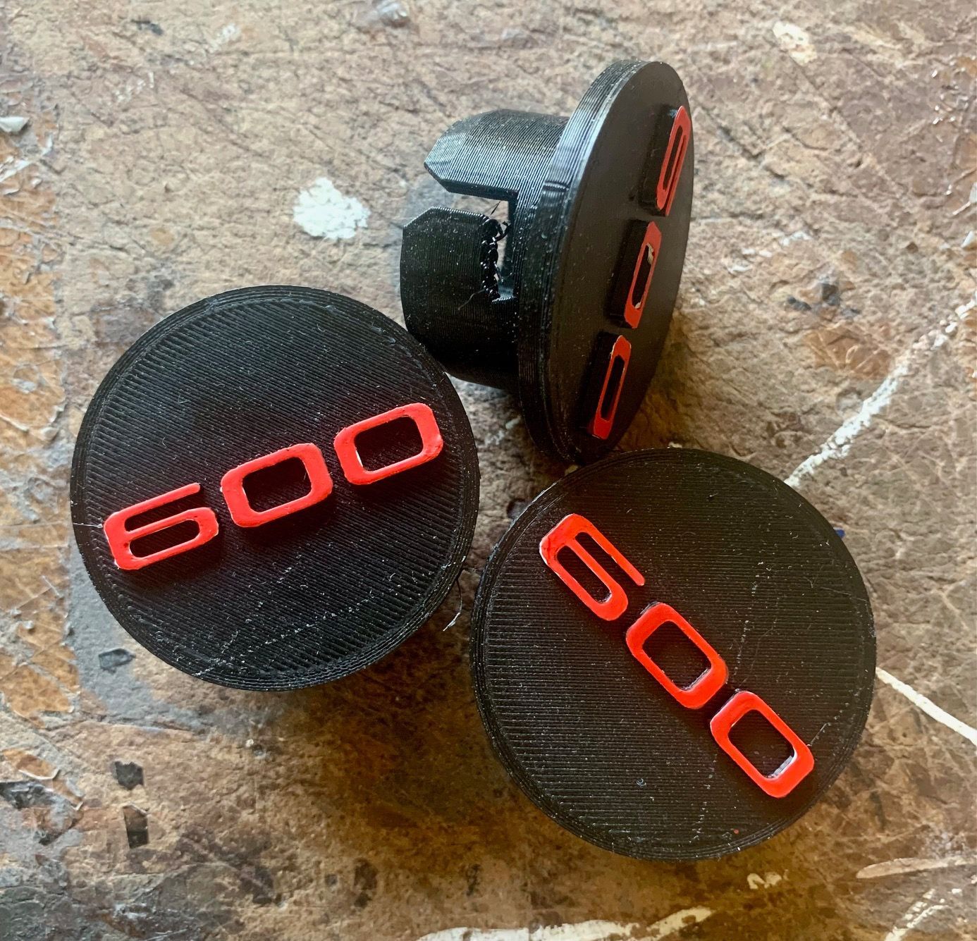 3D Radnaben-Kappen außen - 600