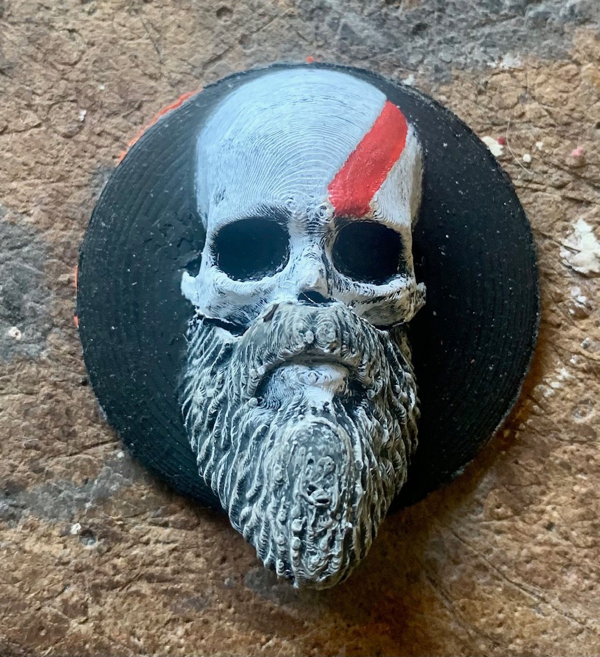 3D-Emblem für Motorhaube oder Heck - BeardSkull 2