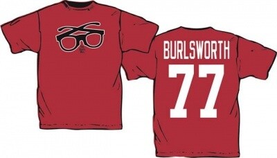 Burlsworth Glasses T-Shirt - Cardinal