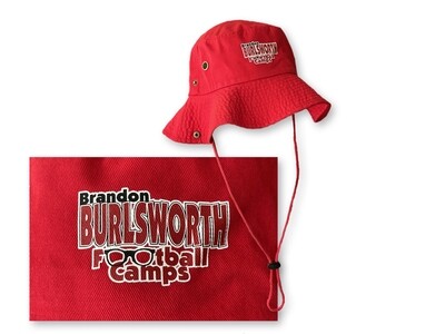 Red Football Camp Boonie Hat