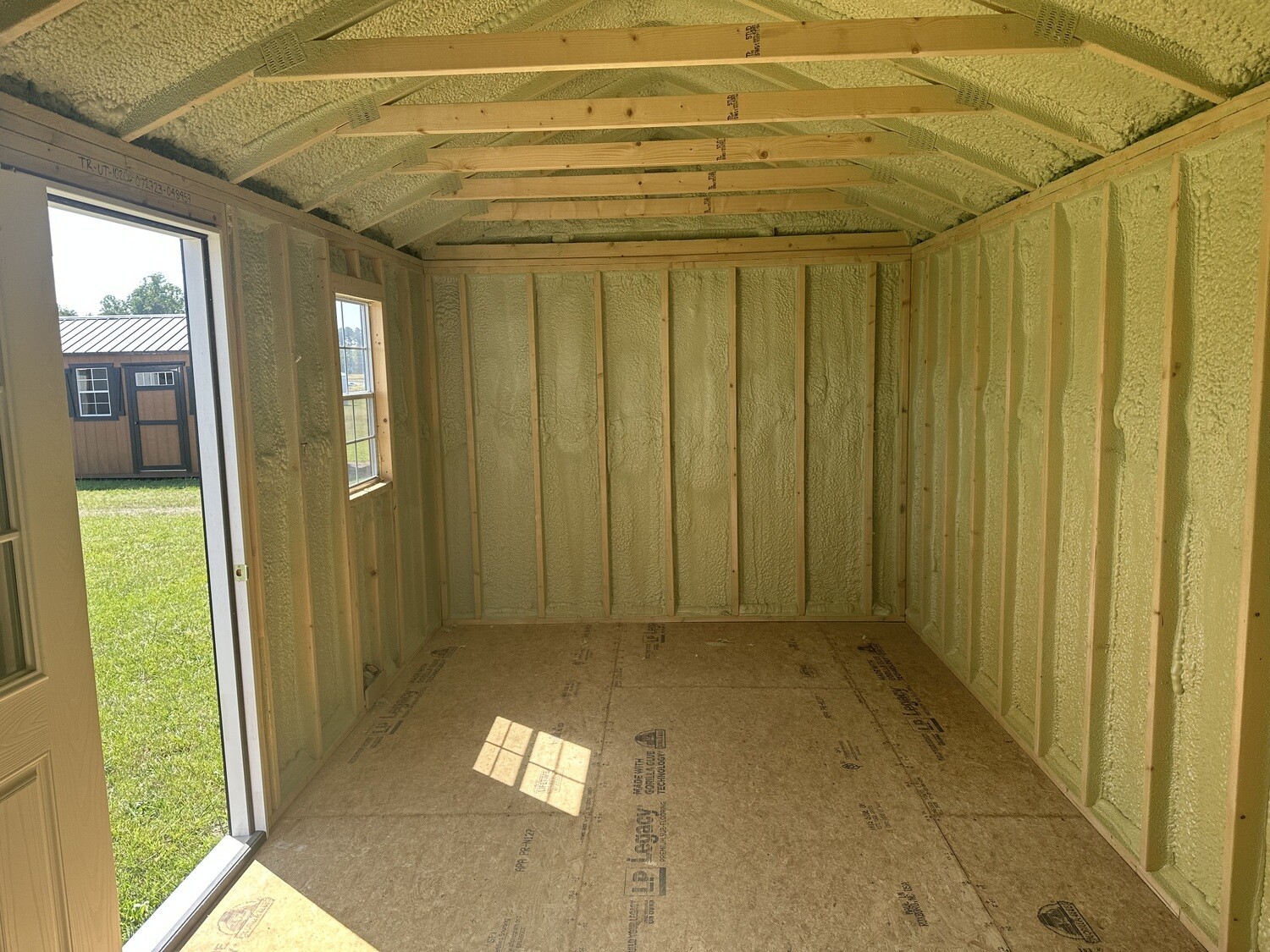10 X 20 Utility Shed+ Spray Foam (40% Off - RFD)