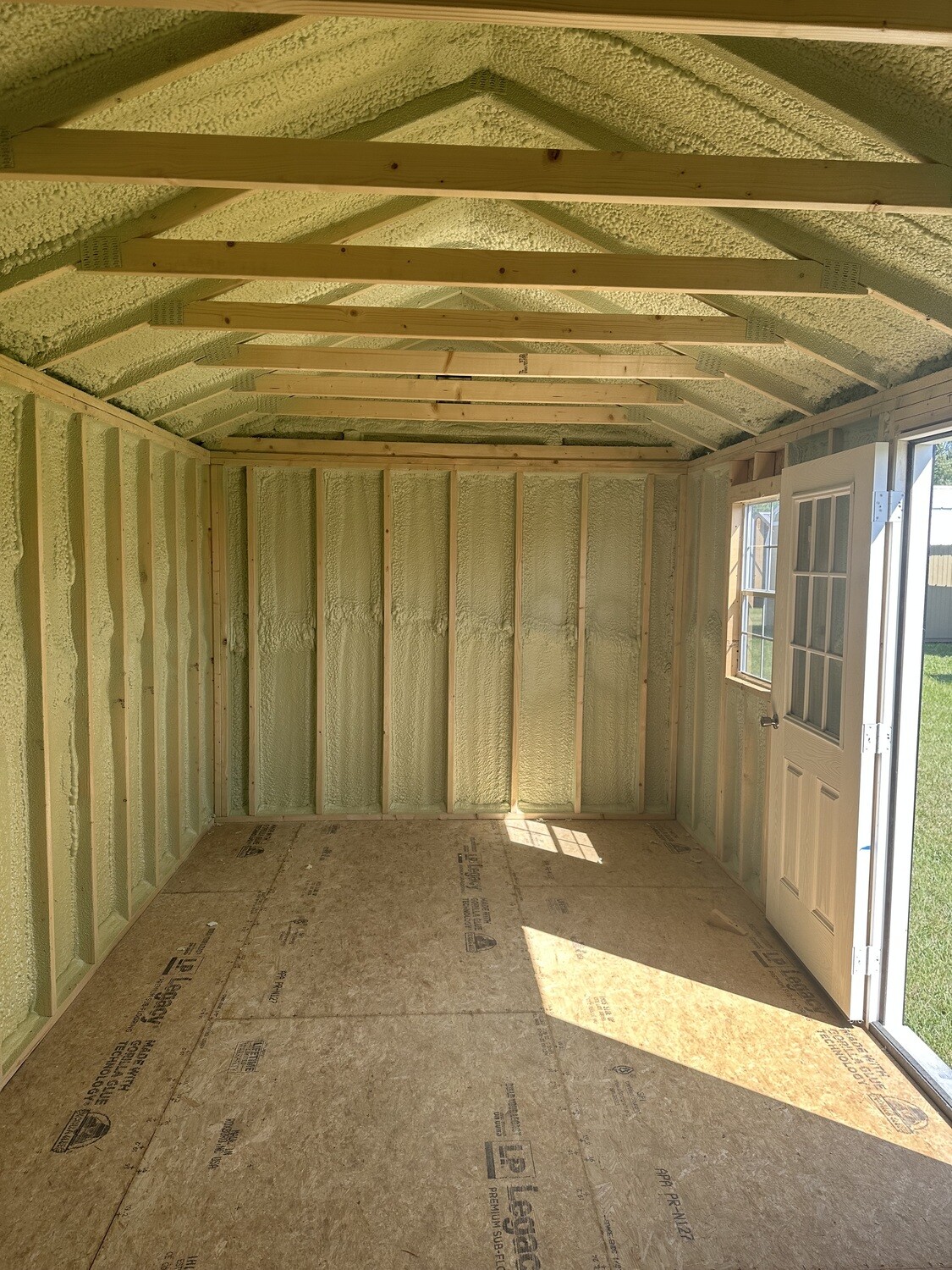 10 X 20 Utility Shed+ Spray Foam (40% Off - RFD)