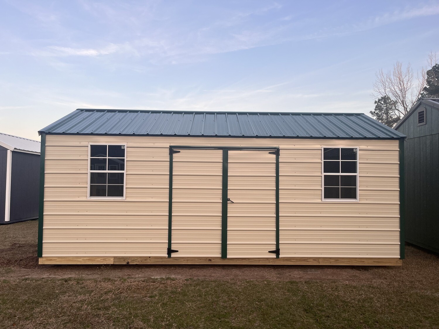 10 X 20 Metal Side Utility Shed