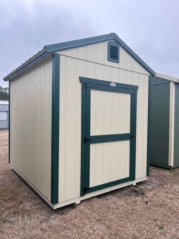 08 x 10 Utility Shed W/ 3ft Single Wood Door