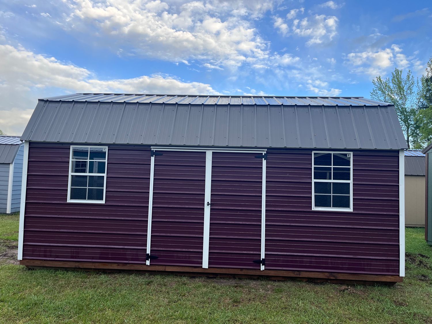 12 x 20 Side Lofted Metal Shed