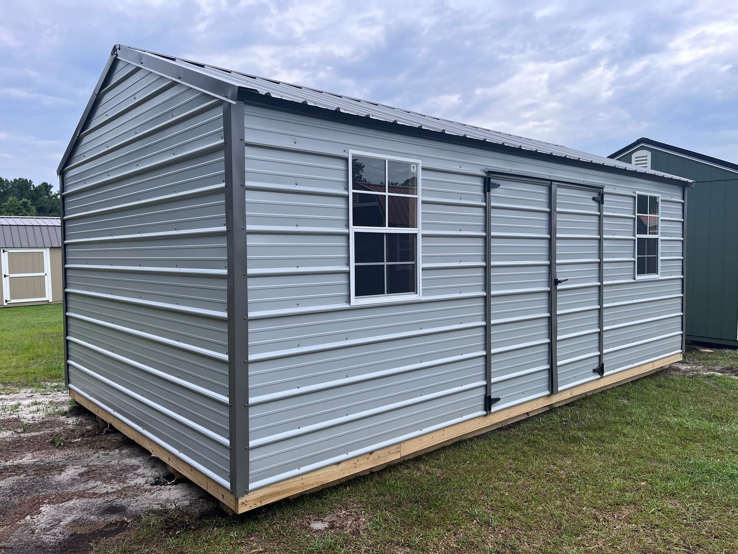 12 X 20 Metal Side Utility Shed