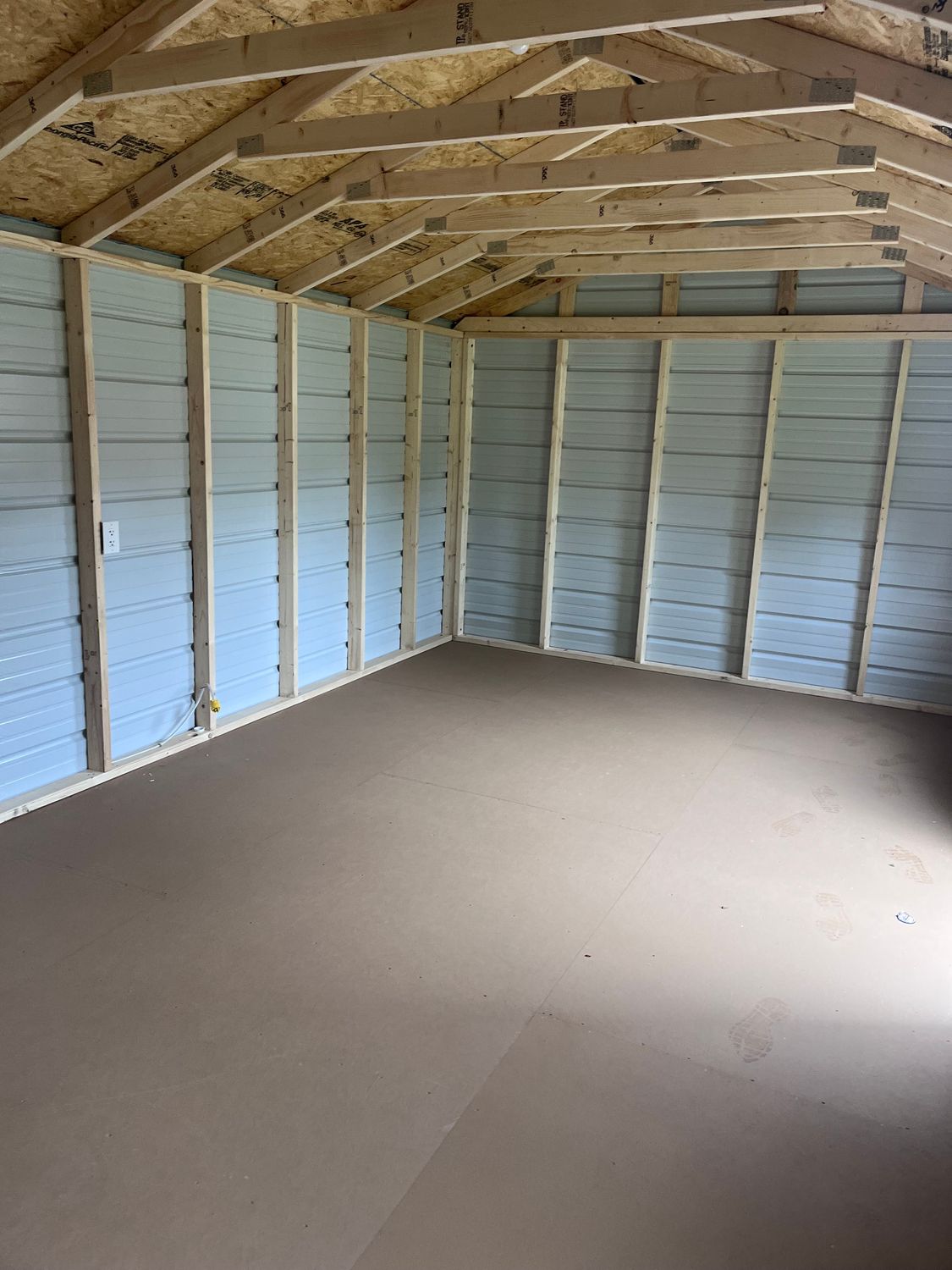 12 X 20 Metal Side Utility Shed