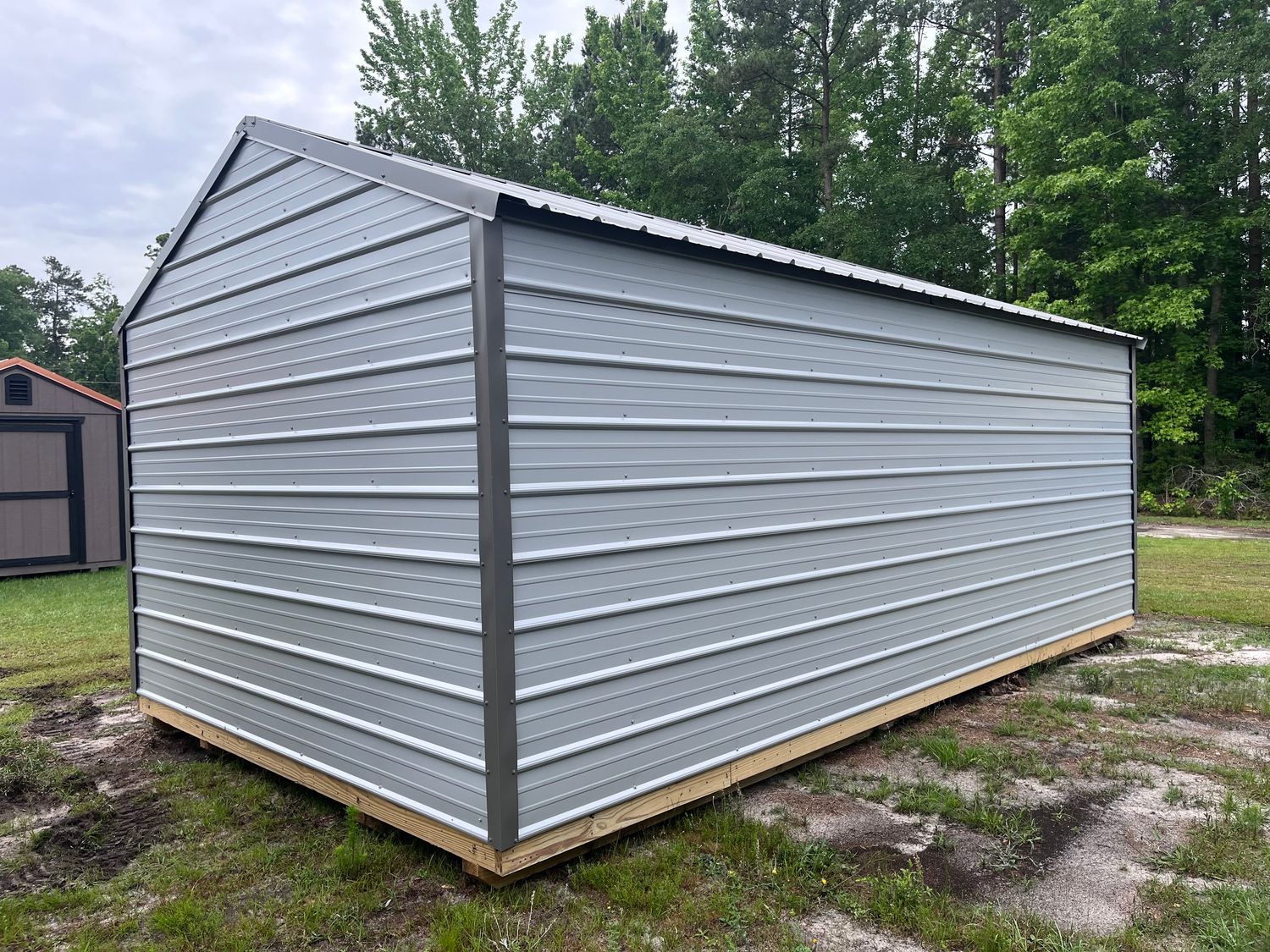 12 X 20 Metal Side Utility Shed