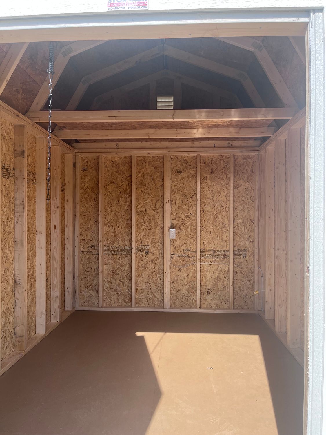 08 x 10 Lofted Barn W/Electric